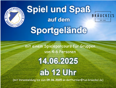 TuS Bröckel - Spiel und Spaß auf dem Sportgelände
